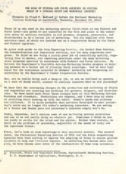 Cover of: Remarks, speeches / Floyd F. Hedlund, Director, Fruit and Vegetable Division, Agricultural Marketing Service, U.S. Department of Agriculture