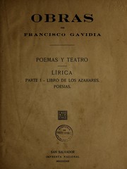 Cover of: Obras de Francisco Gavidia ... by Francisco Gavidia