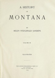 Cover of: A history of Montana