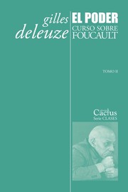 Cover of: El poder curso sobre Foucault