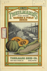 Cover of: Theilmann's high-grade garden and field seeds: 1920