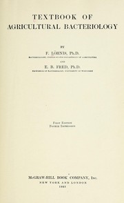 Cover of: Textbook of agricultural bacteriology