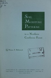 Cover of: Soil moisture pattern in a northern coniferous forest