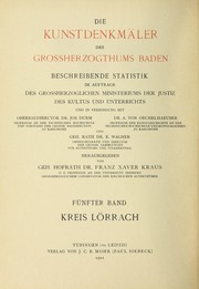 Cover of: Die Kunstdenkma ler des Grossherzogthums Baden