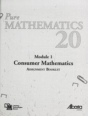 Cover of: Pure mathematics 20