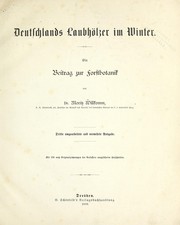 Cover of: Deutschlands laubho lzer im Winter: ein Beitrag zur Forstbotanik