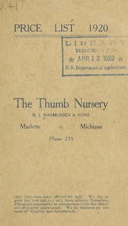 Price list by Thumb Nursery