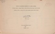 Cover of: Indices of agricultural production in 24 African countries: Northern Africa: average 1935-39, 1952-54 (base period), annual 1957/58 -1960/61; Southern Africa: average 1952-54 (base period), annual 1956/57 -1959/60