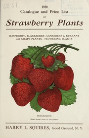 Cover of: Catalogue and price list of strawberry plants, raspberry, blackberry, gooseberry, currant and grape plants, fruit and ornamental trees, shrubs and flowering plants: 1920