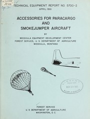 Cover of: Accessories for paracargo and smokejumper aircraft