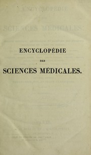 Cover of: Encyclop©♭die des sciences m©♭dicales