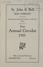 First annual circular by St. John & Bull Seed Company