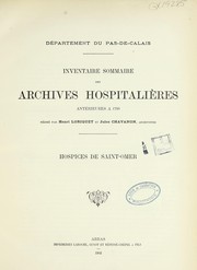 Cover of: Hospices de Saint-Omer