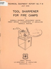 Cover of: Tool sharpener for fire camps