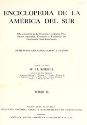 Cover of: Enciclopedia de la América del Sur by W. H. Koebel