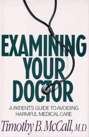 Examining your doctor by Timothy B. McCall