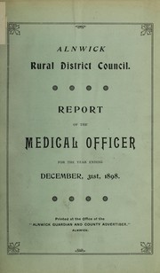 Cover of: [Report 1898]