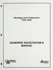 Cover of: Meetings and conferences: TOU 205