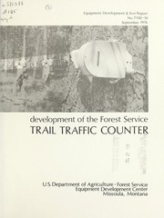 Cover of: Development of the Forest Service trail traffic counter