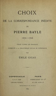 Cover of: Lettres ine dites de divers savants de la fin du XVIIme et du commencement du XVIIIme sie  cle