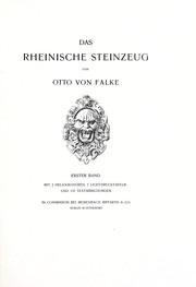 Cover of: Das rheinische Steinzeug
