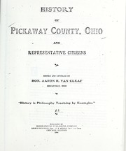 Cover of: History of Pickaway County, Ohio and representative citizens