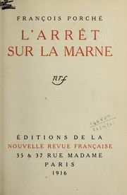Cover of: L'arrêt sur la Marne