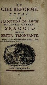 Cover of: Le ciel reforme by Giordano Bruno