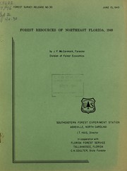 Cover of: Forest resources of northeast Florida. 1949