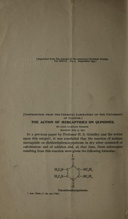 Action of mercaptides on quinones by John Langley Sammis