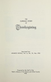 Cover of: Curious story of Thanksgiving