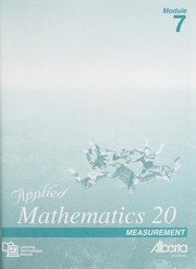 Cover of: Applied mathematics 20