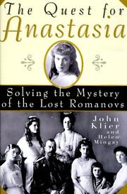 Cover of: The quest for Anastasia by John Klier
