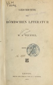 Cover of: Geschichte der römischen Literatur