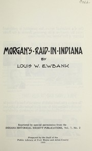 Morgan's raid in Indiana by Louis W. Ewbank