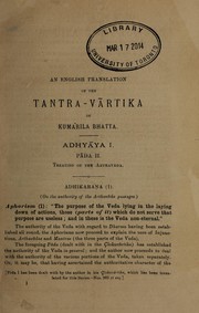 The Tantravartika by Kumārila Bhaṭṭa