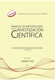 Cover of: Manual de metodología de la investigación científica