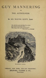 Cover of: Guy Mannering, or The astrologer by Sir Walter Scott