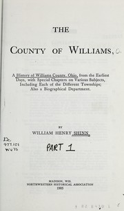 The county of Williams by William Henry Shinn