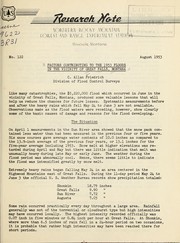 Cover of: Factors contributing to the 1953 floods in the vicinity of Great Falls, Montana