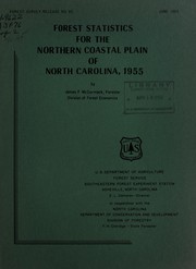 Cover of: Forest statistics for the northern coastal plain of North Carolina, 1955