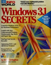 Cover of: Windows 3.1 secrets by Brian Livingston