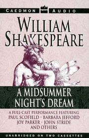Cover of: Midsummer Night's Dream, A by 