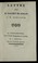 Cover of: Lettre de M. Daudet de Jossan a M. Bergasse