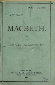 Cover of: Macbeth by William Shakespeare