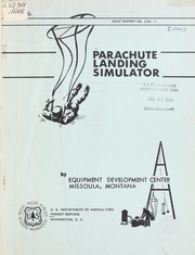Cover of: Parachute landing simulator