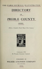 Cover of: The Farm journal illustrated directory of Preble County, Ohio (with a complete road map of the county) 1916 by 