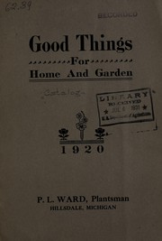 Cover of: Good things for home and garden: 1920