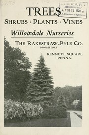 Cover of: Trees, shrubs, plants, vines