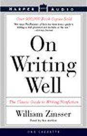 Cover of: On Writing Well by William Zinsser